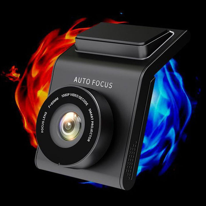 Compacte Dashcam Auto Focus met haarscherpe HD-opnames voor optimale rijveiligheid en ritregistratie.