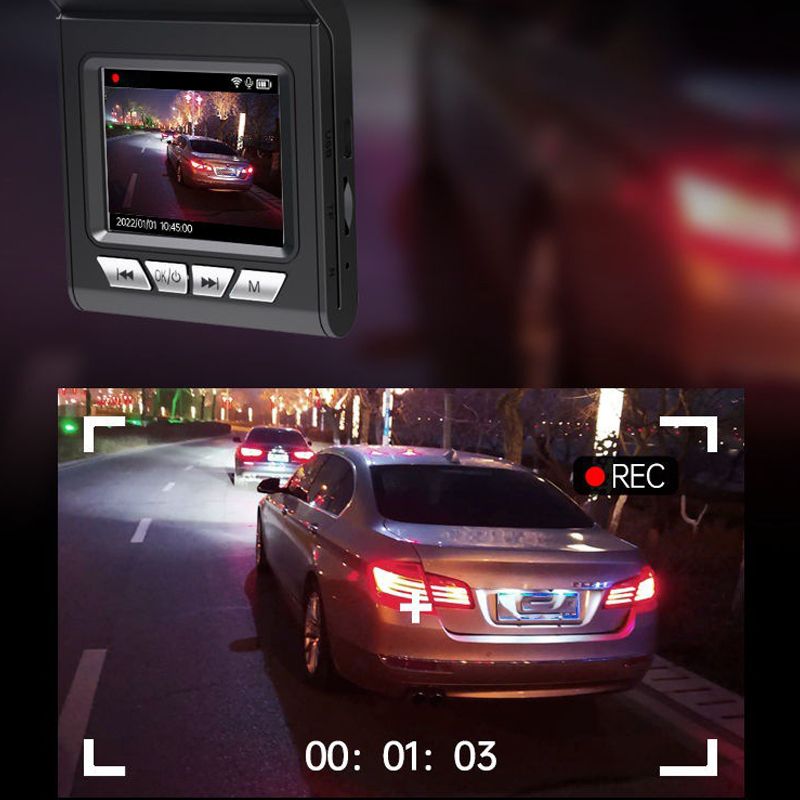 Voertuigcamera voor beveiliging, legt incidenten vast met haarscherpe HD-kwaliteit, inclusief auto focus.