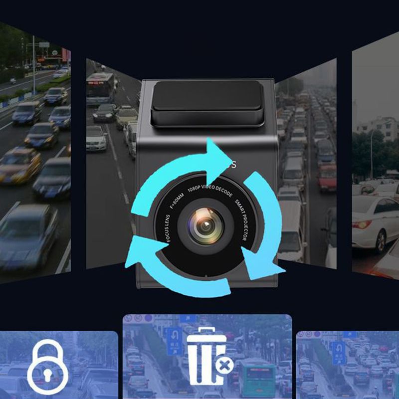 Moderne dashboard camera, essentieel auto-accessoire voor ritregistratie en extra rijveiligheid.