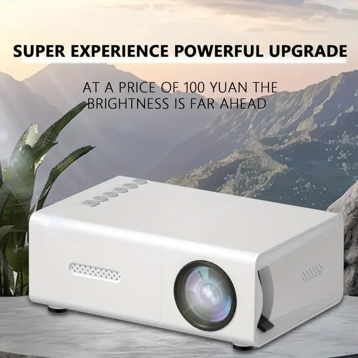 Mini beamer met snelle focus voor HD 720p projecties. Ideaal voor entertainment, compatibel met Android, iOS, Windows.