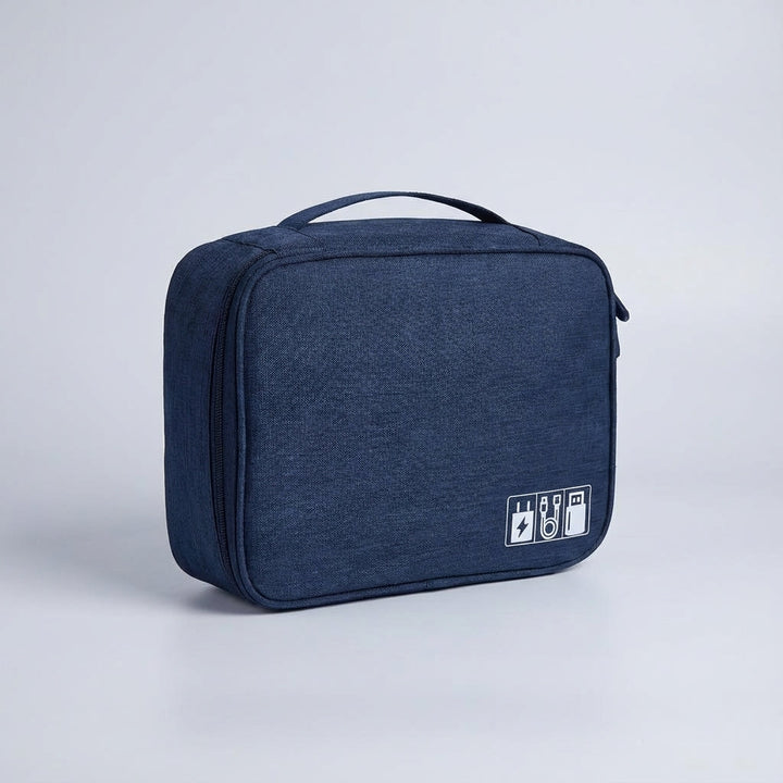 Dichte compacte gadget organizer, klaar voor gebruik in je reistas, beschermt elektronica.