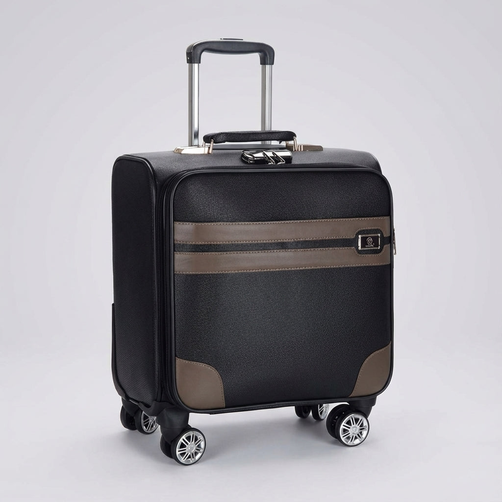 Lichtgewicht SpinCabin trolley met 360° spinnerwielen voor moeiteloos navigeren door de luchthaven.