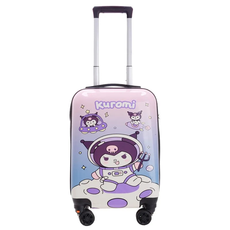 Lichtgewicht hardshell kinderreiskoffer 'Osaka' met vrolijk design, ideaal als handbagage voor kids.
