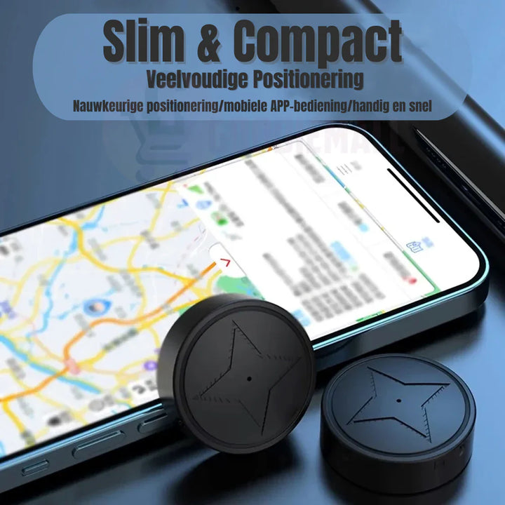 Kleine GPS tracker voor huisdieren en sleutelhangers. Vind snel uw kat, hond of verloren sleutels terug. Handig gadget.