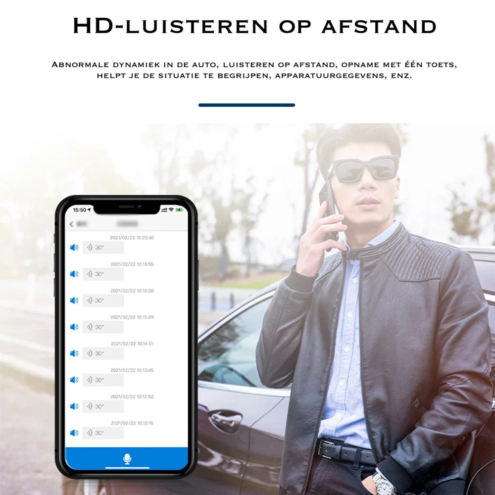 Draagbare mini GPS tracker voor ultieme gemoedsrust. Eenvoudig te bevestigen aan sleutels, huisdieren of in voertuigen.