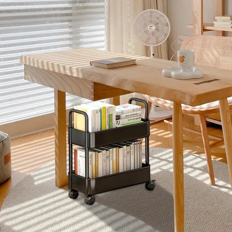 Verrijdbare opberg trolley Rollit voor boeken en documenten, perfect als bureau-organizer of in woonkamer.