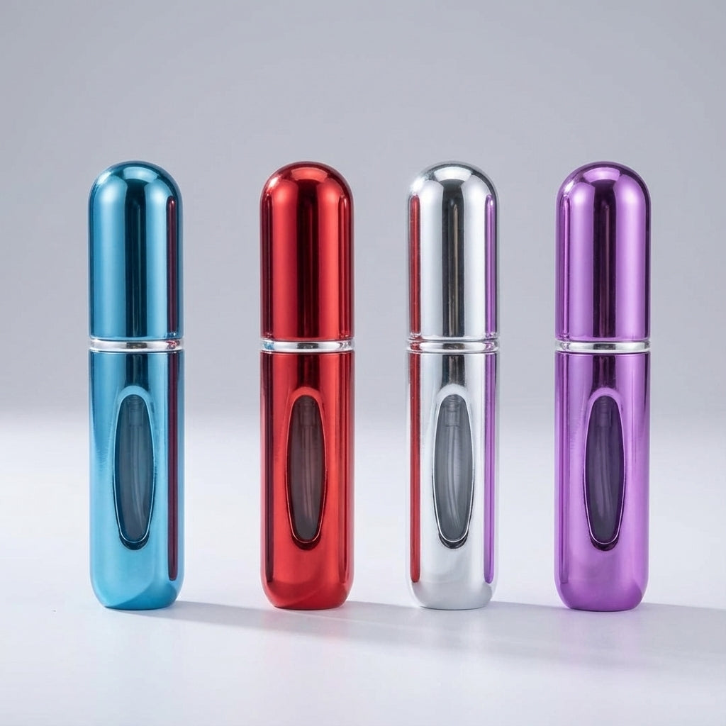 Ideaal cadeau: compacte navulbare parfumverstuiver PocketMist. Essentieel draagbaar parfum reisflesje.