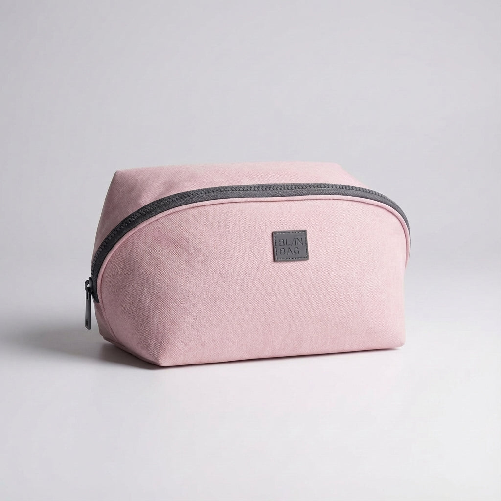 Functionele reistoilettas van Packify; robuuste nylon organizer voor hygiëneartikelen op elke reis. Unisex.