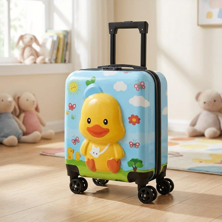 Compacte roze kinderkoffer TotsCase, ideaal als handbagage voor jonge reizigers.