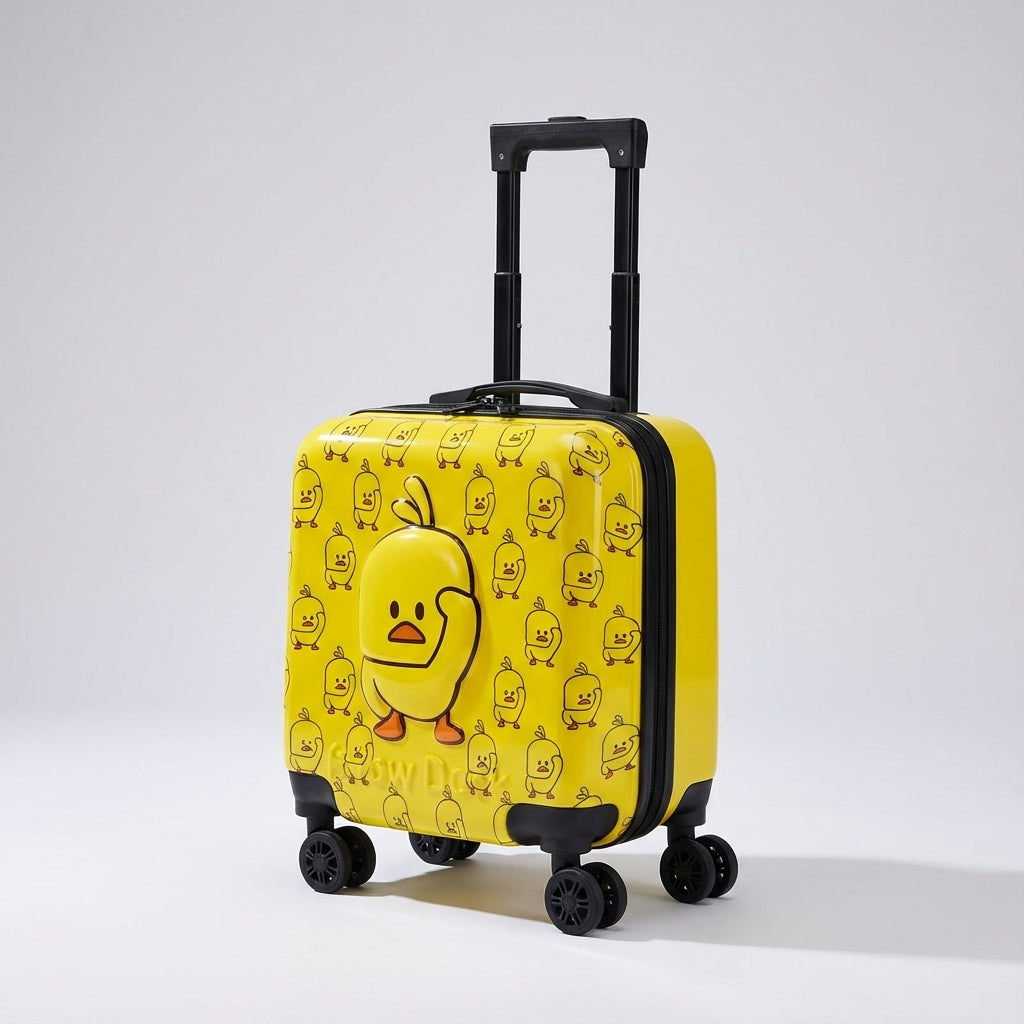 Kindvriendelijke compacte handbagage TotsCase, perfect voor korte reizen en uitstapjes.