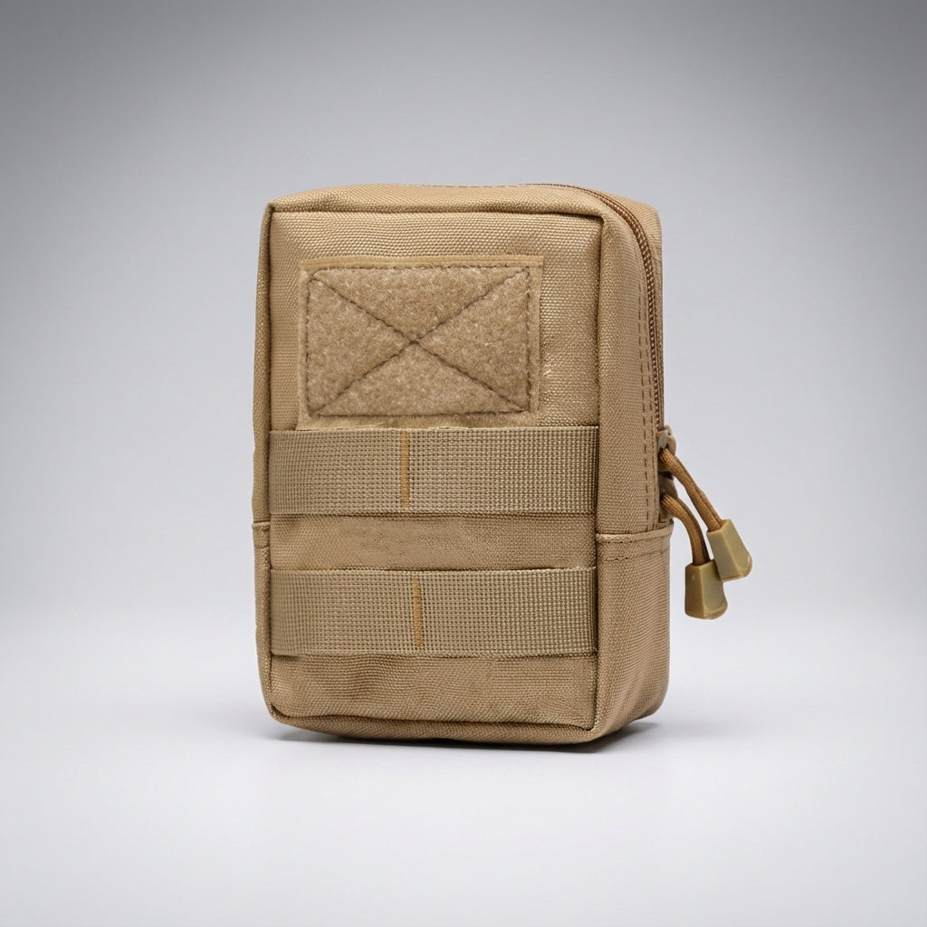 Universele tactische opbergzak met MOLLE systeem, ideaal voor survival, reizen en outdoor avonturen.