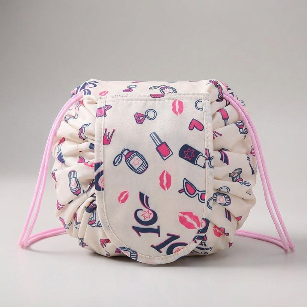 Leuke alpaca print toilettas organizer, perfect voor make-up en reisverzorging.