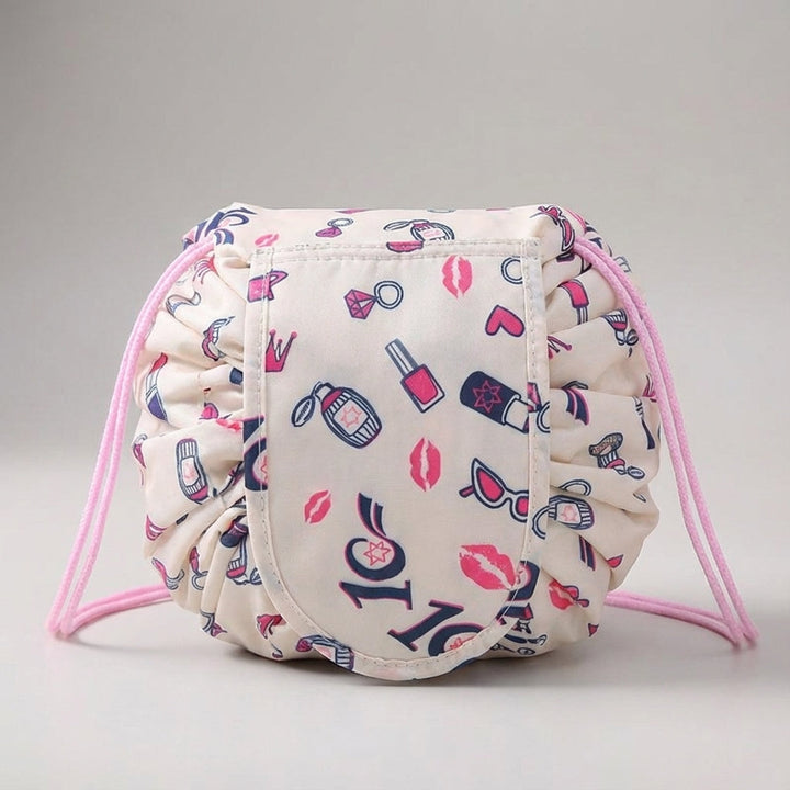 Leuke alpaca print toilettas organizer, perfect voor make-up en reisverzorging.