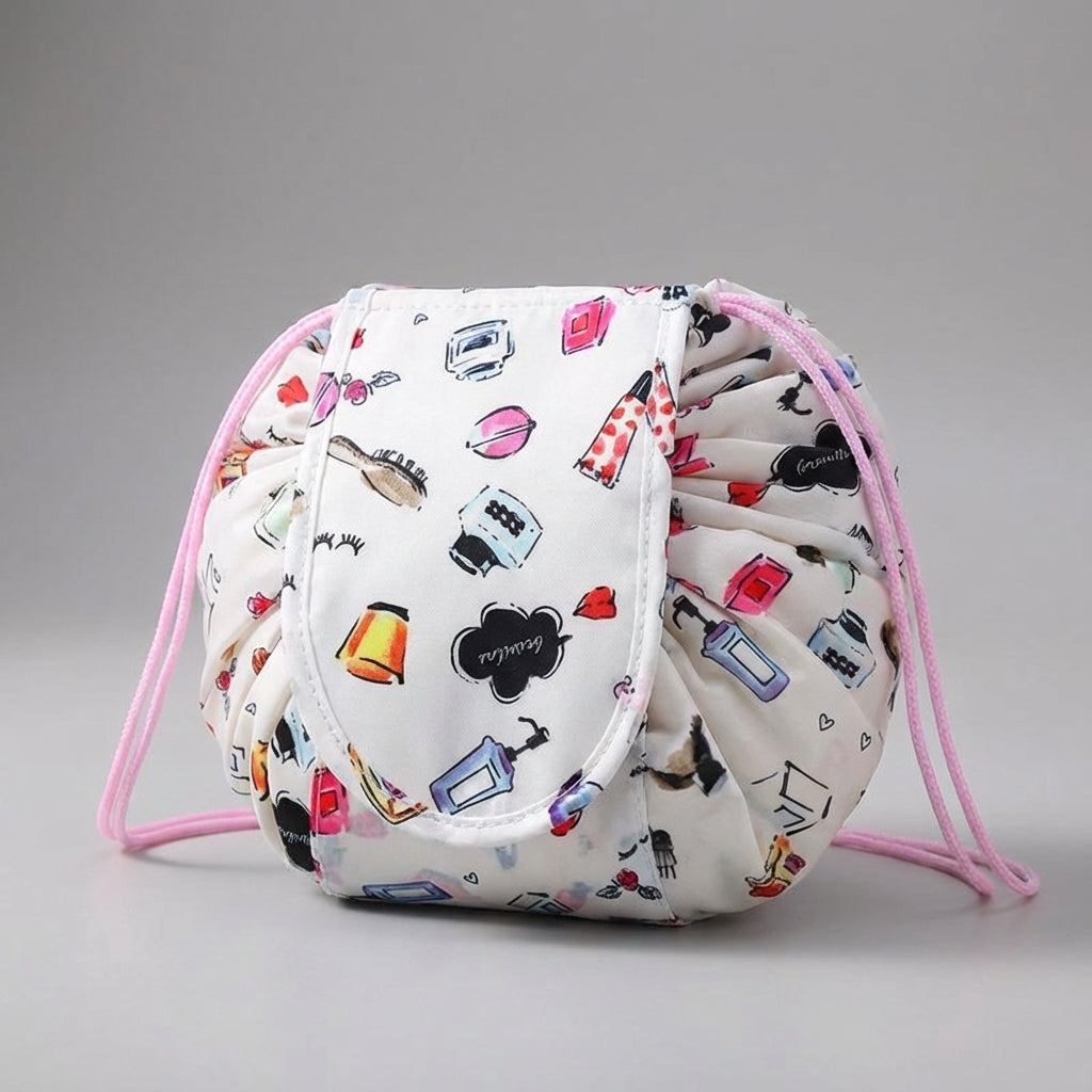 Vrolijk regenboog design compacte reistas SnapPouch, organizer voor al je toiletartikelen.
