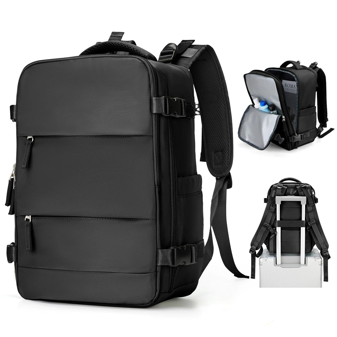 Compacte uniseks reisrugzak van polyester, lichtgewicht en organiseerbaar. Perfecte handbagage of weekendtas.
