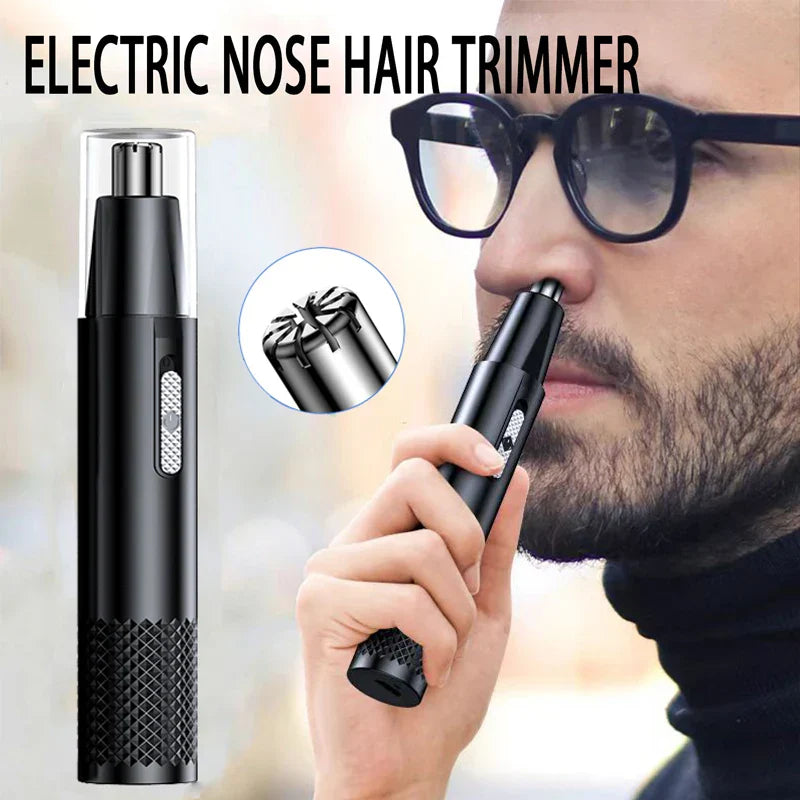 Compacte USB oplaadbare TrimPro neushaartrimmer. Essentieel voor snelle en hygiënische unisex verzorging.