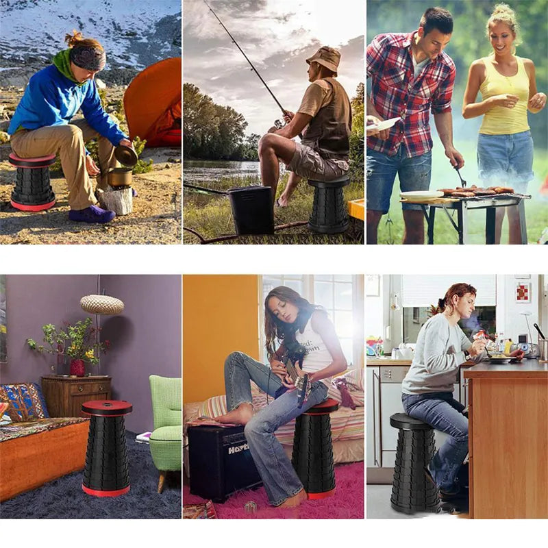 Multifunctionele camping kruk. Duurzame viskruk en tuinkruk, eenvoudig op te vouwen en mee te nemen.