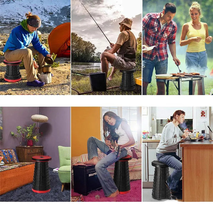 Multifunctionele camping kruk. Duurzame viskruk en tuinkruk, eenvoudig op te vouwen en mee te nemen.