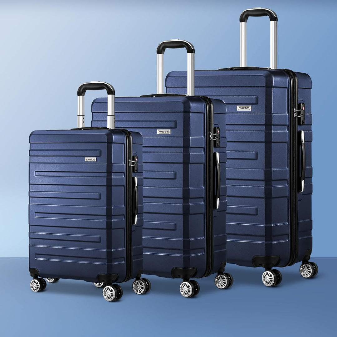 Compacte, middelgrote en grote hardshell koffer met TSA-slot en 360° spinnerwielen als complete set.