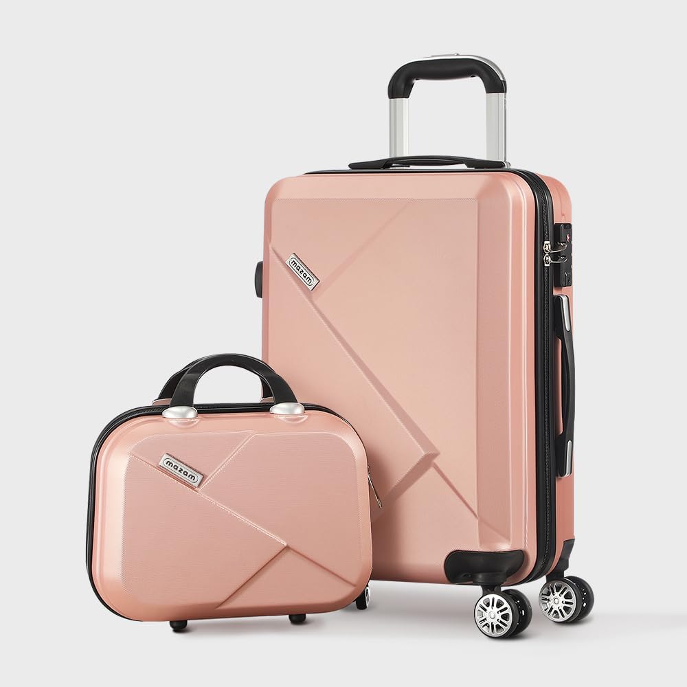 Zorgeloos reizen met deze 3-delige hardshell kofferset, inclusief TSA-slot en spinnerwielen.