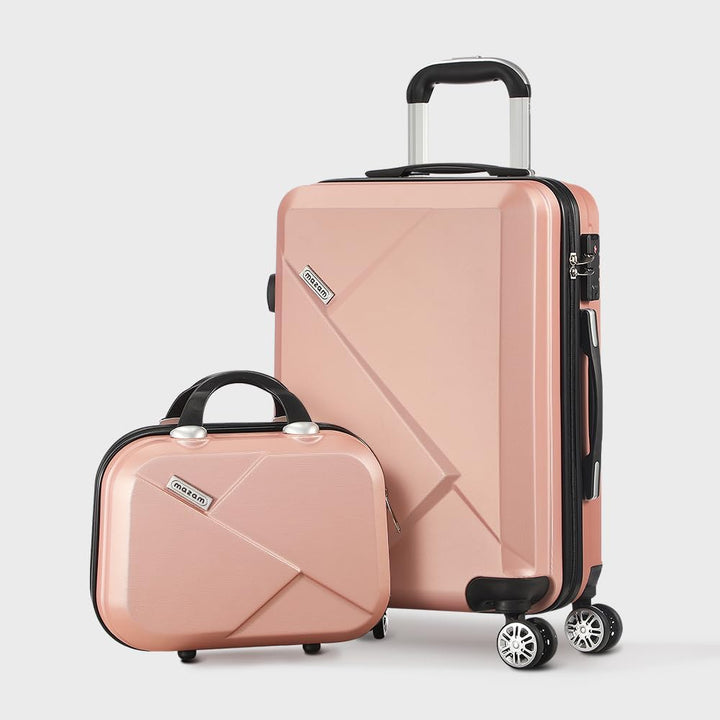 Zorgeloos reizen met deze 3-delige hardshell kofferset, inclusief TSA-slot en spinnerwielen.