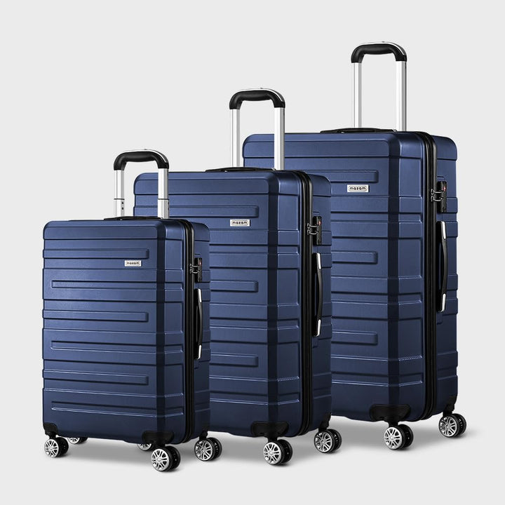 De kleine hardshell handbagage koffer uit de 3-delige set met TSA-slot en spinnerwielen.