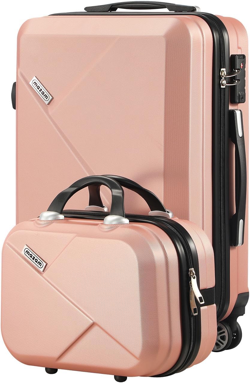 Geïntegreerd TSA-slot op elke hardshell koffer van de set voor veilige internationale reizen.
