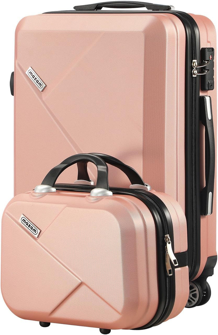 Geïntegreerd TSA-slot op elke hardshell koffer van de set voor veilige internationale reizen.