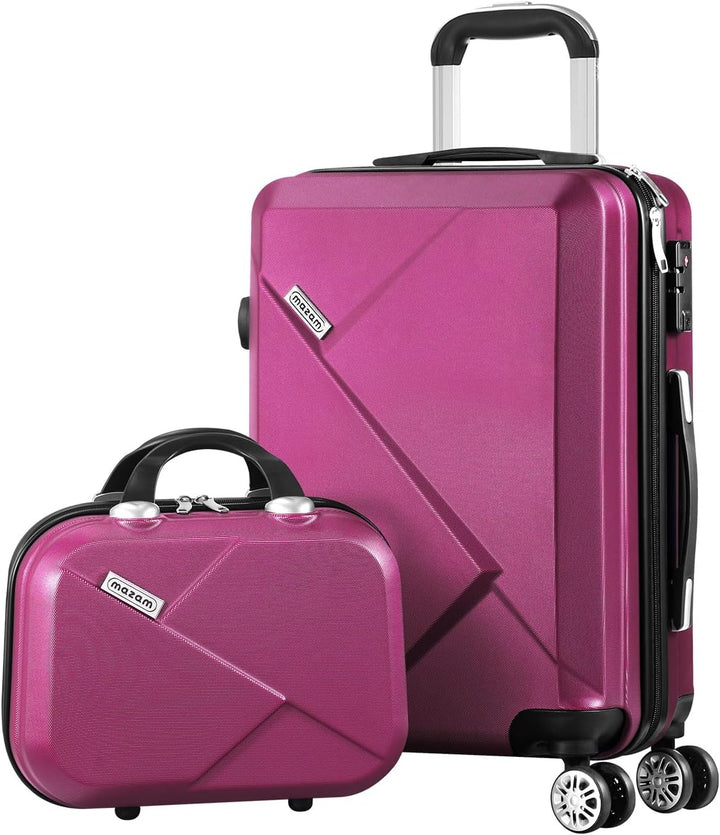 Set van 3 hardshell reiskoffers: handbagage, medium en groot, met TSA-slot en spinnerwielen.
