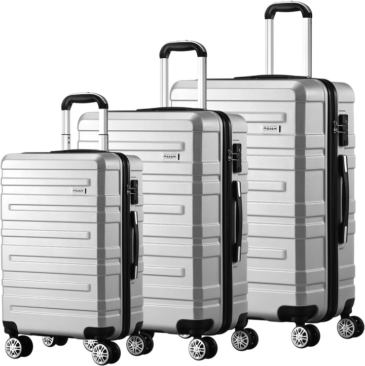 De 3-delige hardshell kofferset maakt lange afstanden moeiteloos met zijn spinnerwielen en TSA-slot.