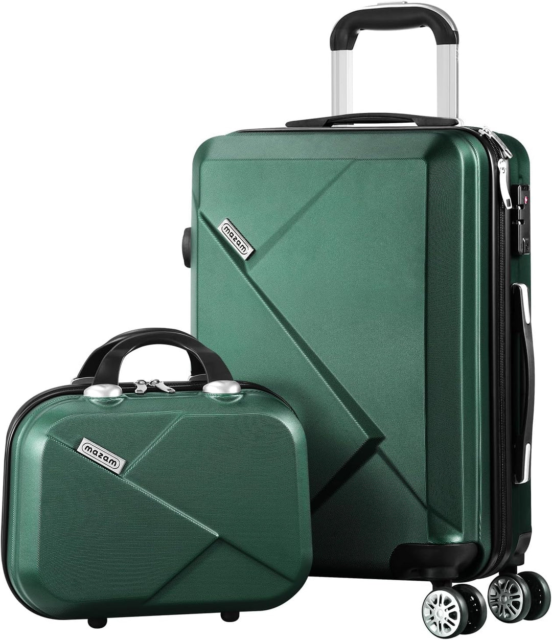 Hoogwaardige 3-delige kofferset, perfect voor vakantie en zakenreizen, met hardshell en TSA-slot.