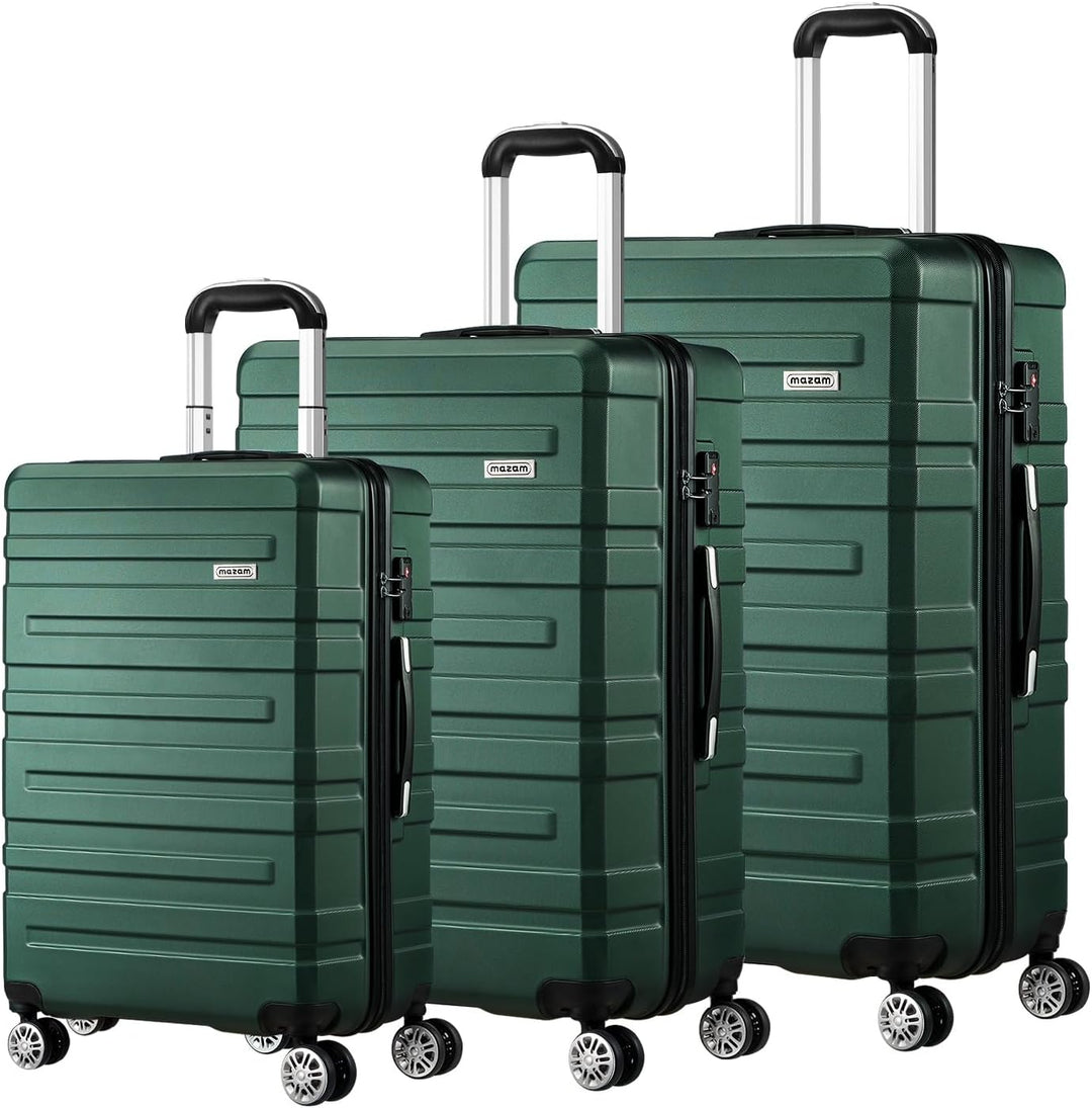 Veilige en makkelijke 3-delige reiskoffer set met hardshell, spinnerwielen en geavanceerd TSA-slot.