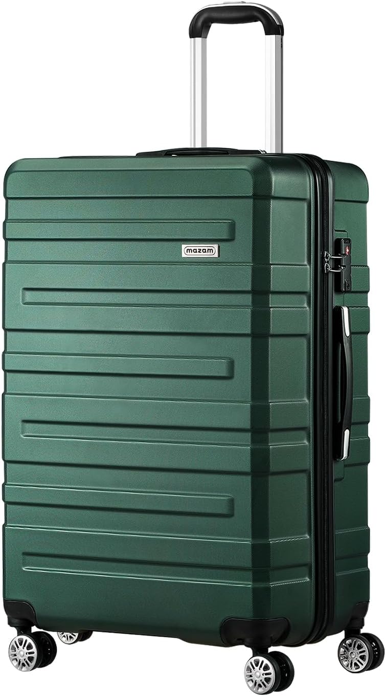 Drie hardshell koffers (S, M, L) met TSA-slot, soepele wielen en praktische interne organisatie.