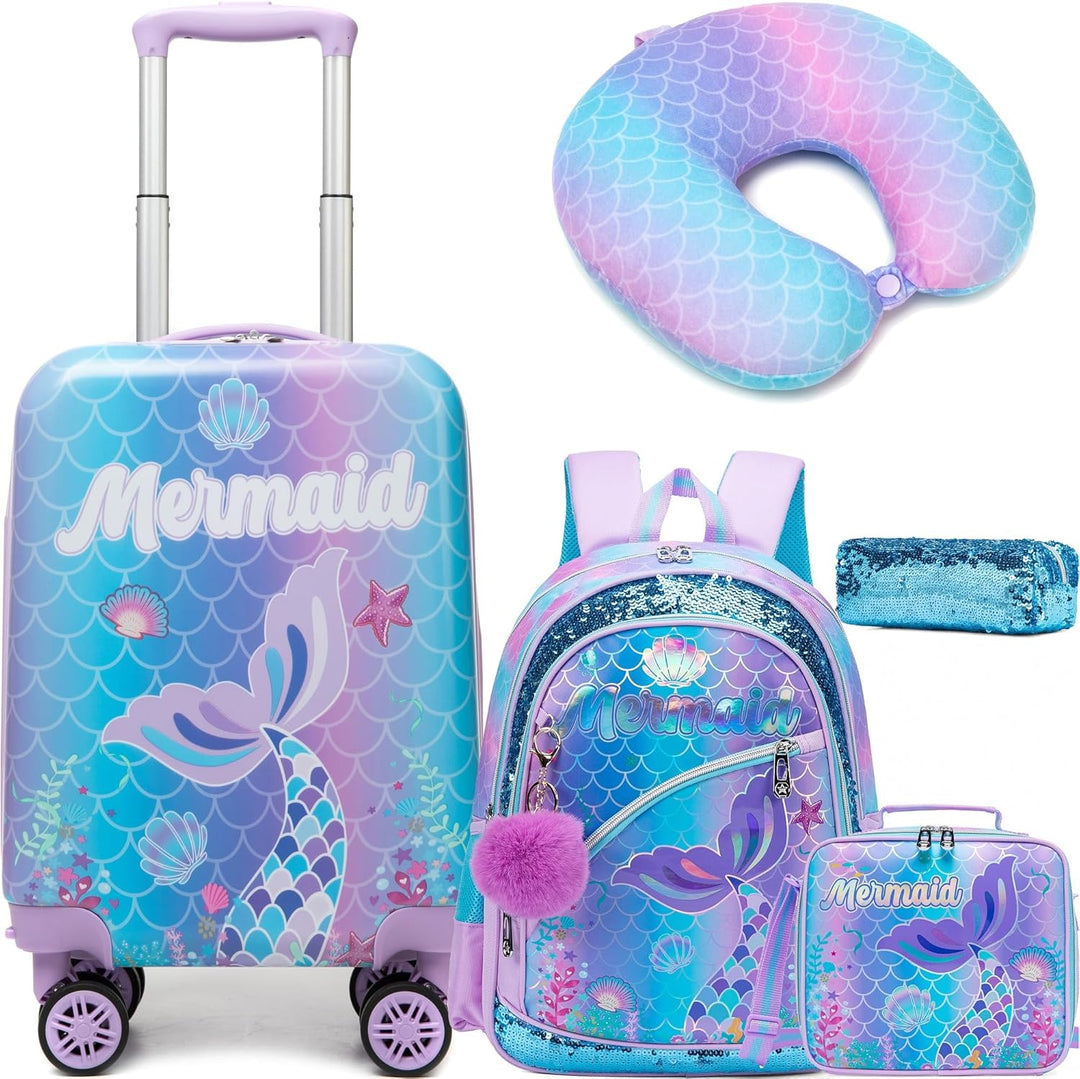 Detailopname van de harde schaal en spinnerwielen van de 16 inch kinderkoffer.