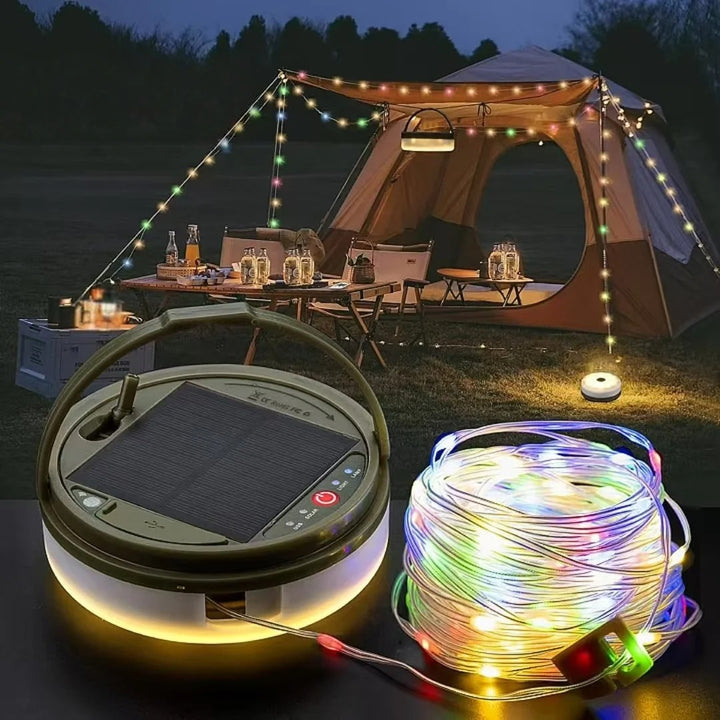 Multifunctionele LED Campinglamp – Oplaadbaar, Waterbestendig & Draagbaar