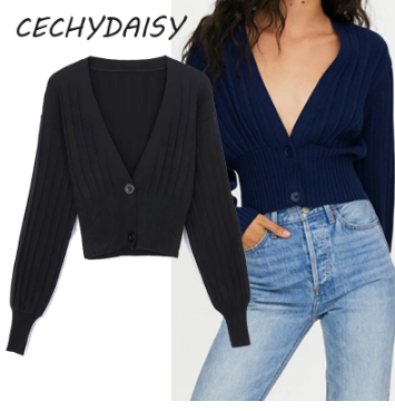 Zachte gebreide Daisy's Sweater™️ voor dames, met warme lange mouwen en een modieuze ronde hals.