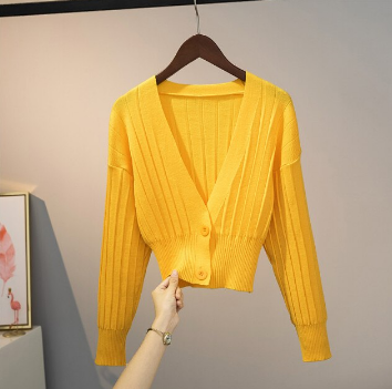 Daisy's Sweater™️: gebreide dames trui met ronde hals en lange mouwen, in een trendy pasvorm.