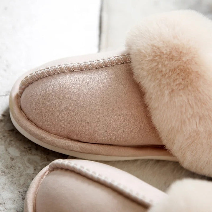 Dames pantoffels, zachte voering, antislipzool, fluweelzacht warm in zachte kleuren, ideaal voor thuis