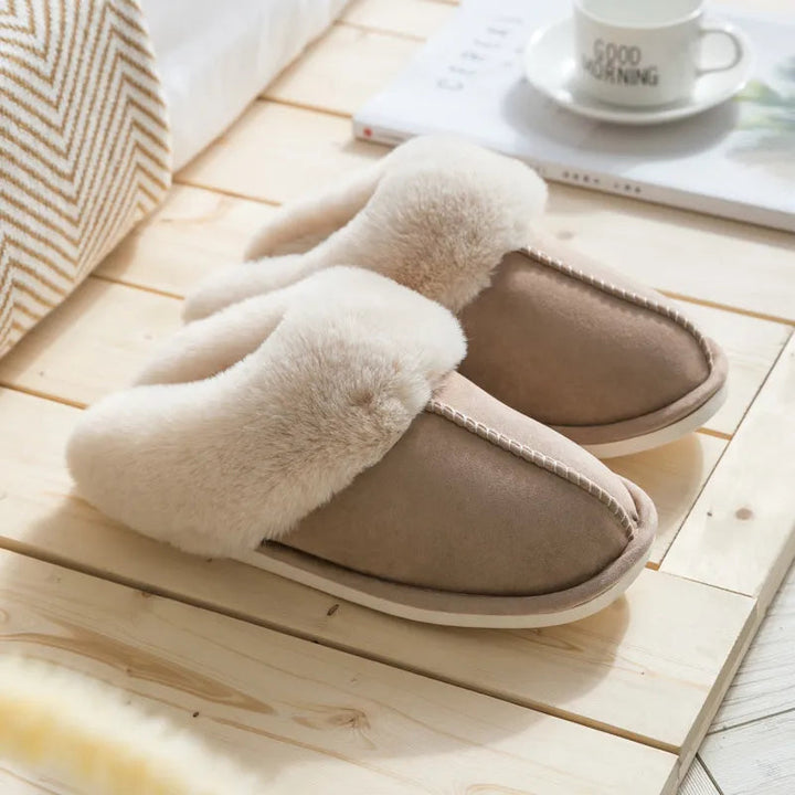 Dames pantoffels, zachte voering, antislipzool, fluweelzacht warm in zachte kleuren, ideaal voor thuis