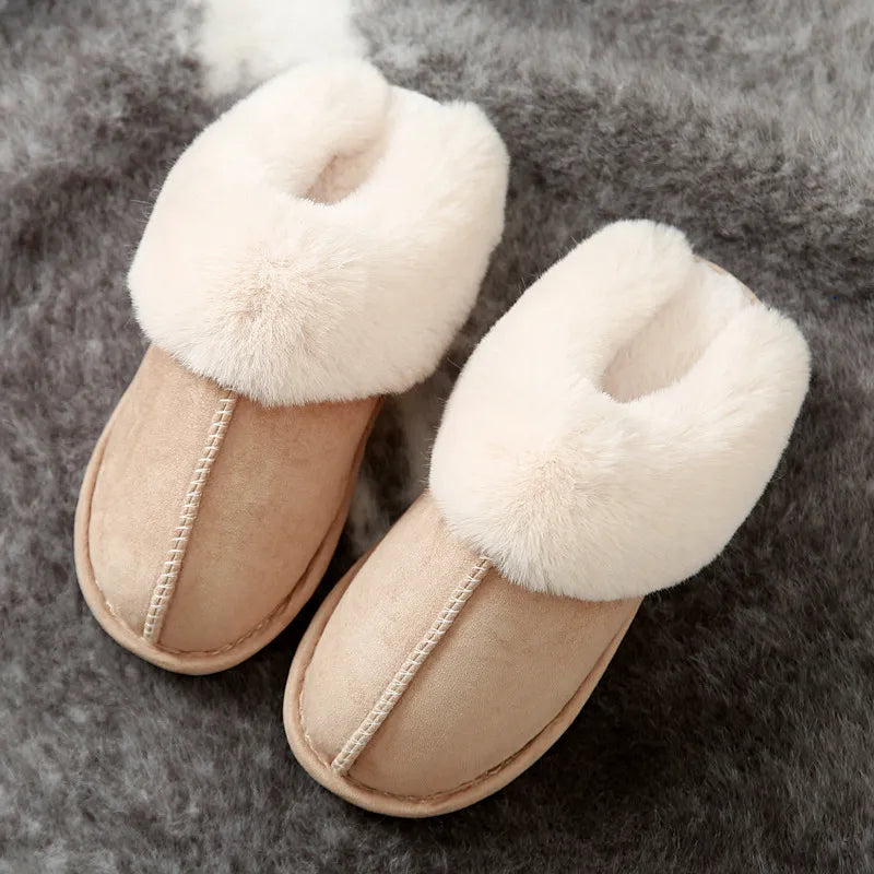 Dames pantoffels, zachte voering, antislipzool, fluweelzacht warm in zachte kleuren, ideaal voor thuis