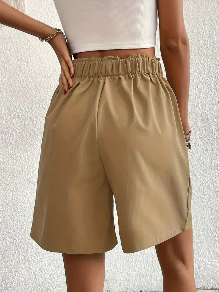 Luchtige dames high waist shorts voor de zomer