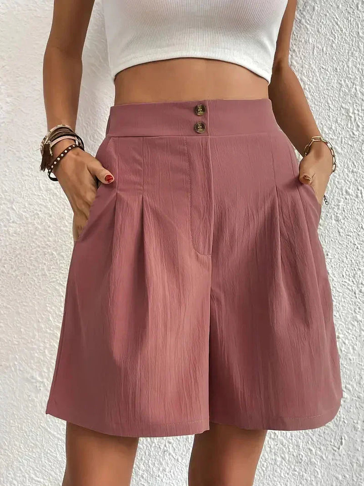 Zwarte high waist shorts, ideaal voor warme dagen