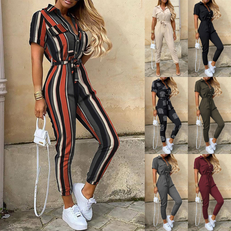 Stijlvolle en veelzijdige damesjumpsuit, gemaakt van ademend materiaal, met een losse pasvorm, ideaal voor chique gelegenheden en vrije tijd.