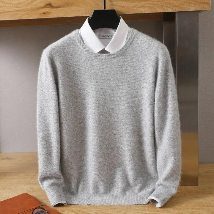 Dames Kasjmier Trui in Beige, luxe en knus, geïnspireerd op Scandinavische stijl, ideaal voor elk seizoen.