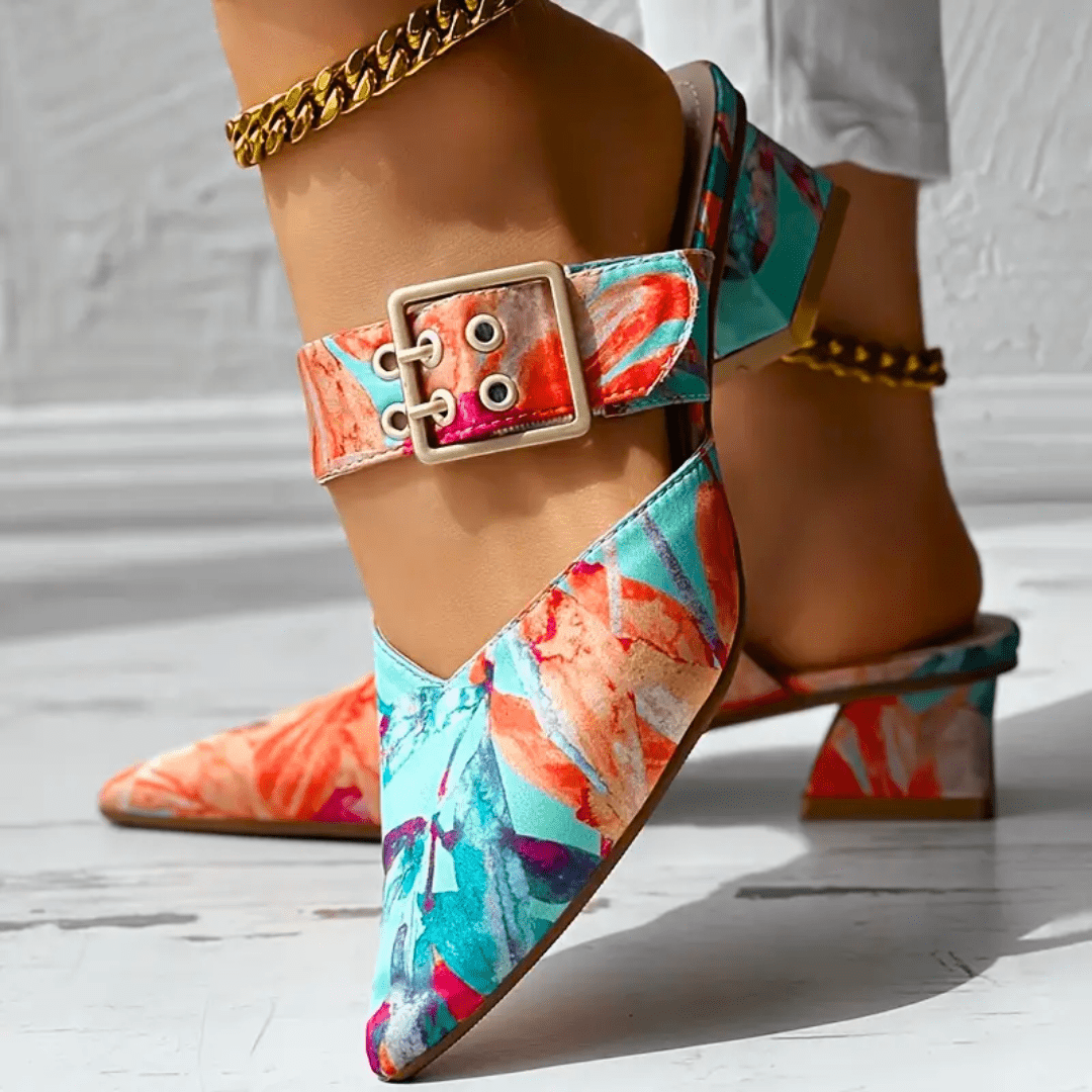 Dames orthopedische hakken, elegant ontwerp met aanpasbare banden, optimaal comfort en veelzijdige look.