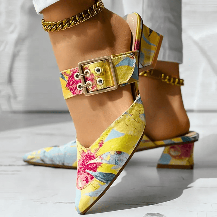 Dames orthopedische hakken, elegant ontwerp met aanpasbare banden, optimaal comfort en veelzijdige look.