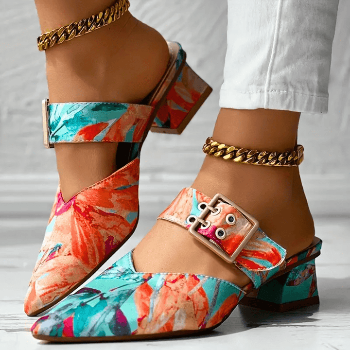 Dames orthopedische hakken, elegant ontwerp met aanpasbare banden, optimaal comfort en veelzijdige look.