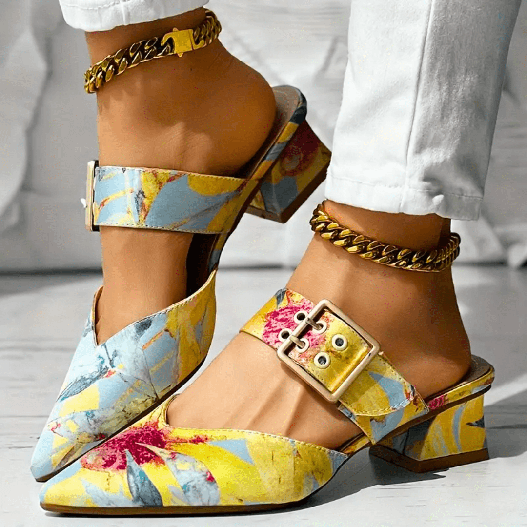 Dames orthopedische hakken, elegant ontwerp met aanpasbare banden, optimaal comfort en veelzijdige look.