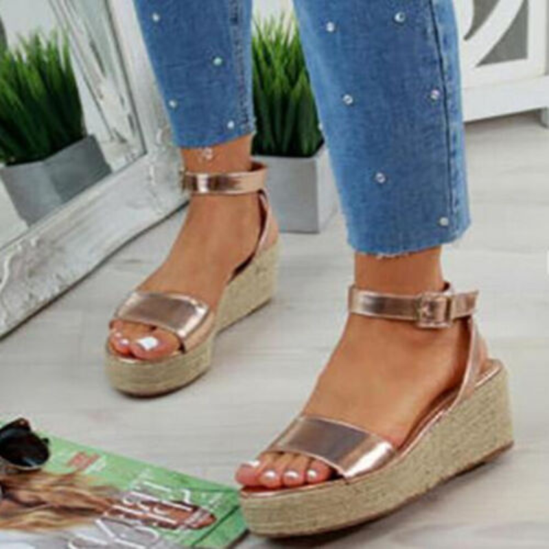 Modieuze dames plateauzool sandalen, elegant en comfortabel, ideaal voor elke gelegenheid en stijlvolle outfits.