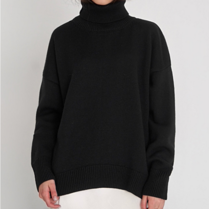 Dames coltrui in bruin, losse pasvorm, comfortabele col, elegant en veelzijdig, verschillende kleuren